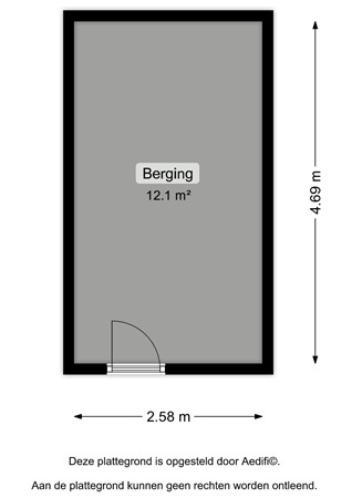 Floorplan - Verzetsstrijderslaan 160, 9727 CJ Groningen